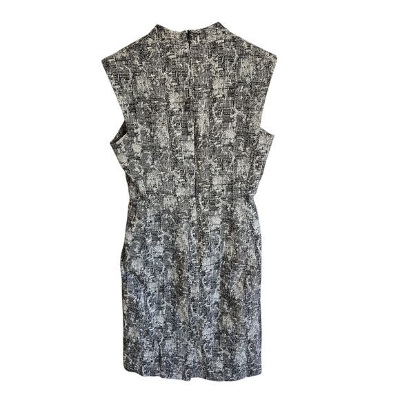 M.M La Fleur Black And White Crackle Aditi Knee Length Dress - Picture 7 of 13